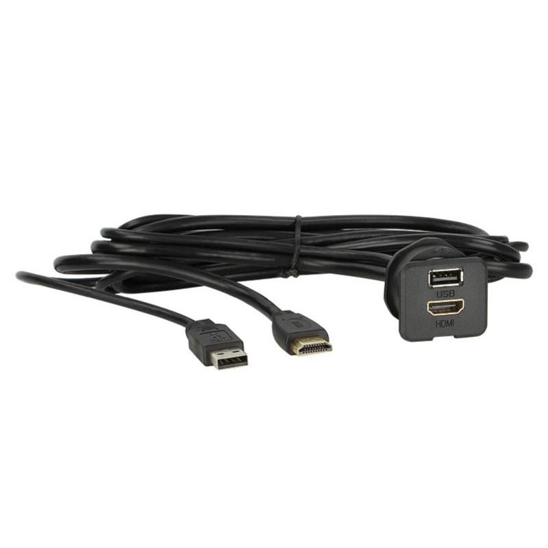 ACV USB / HDMi Opbouwsocket PRO (150 CM)