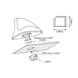 Calearo Antenne Gat Adapter VW/Audi/Seat/Skoda MIB Platform