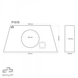 BASSER 10'' inch (25 CM) Universele Gesloten Subwooferbehuizing FLAT