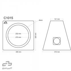 BASSER 10'' inch (25 CM) Universele Gesloten Subwooferbehuizing (2 x SCHUIN)