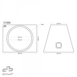 BASSER 15'' inch (38 CM) Universele Gesloten Subwooferbehuizing (2 x SCHUIN, 50 LITER)