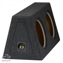 BASSER 2 x 10'' inch (25 CM) Universele Gesloten Subwooferbehuizing (2 x SCHUIN, 2 x 20 LITER)
