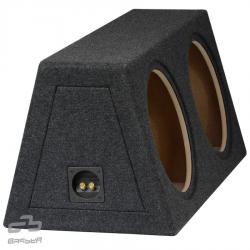 BASSER 2 x 12'' inch (30 CM) Universele Gesloten Subwooferbehuizing (2 x SCHUIN, 2 x 30 LITER)