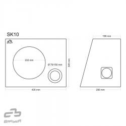 BASSER 10'' inch (25 CM) Universele Gepoorte Subwooferbehuizing (Ronde Basspoort)