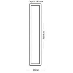 BASSER 15'' inch (38 CM) Universele Gepoorte Subwooferbehuizing (Bassreflex, 70 LITER)