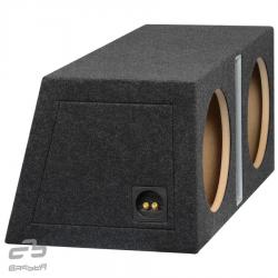 BASSER 2 x 12'' inch (30 CM) Universele Gepoorte Subwooferbehuizing (Bassreflex, 2 x 50 LITER)