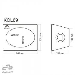BASSER 6x9'' inch Universele Gesloten Speakerbehuizing