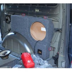 BASSER Pasklare 12'' inch Subwooferbehuizing Mercedes Viano (LANG, 2003 - 2014)
