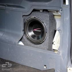 BASSER Pasklare 12'' inch Subwooferbehuizing Mercedes Viano (LANG, 2003 - 2014)