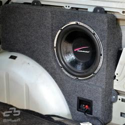 BASSER Pasklare 12'' inch Subwooferbehuizing Mercedes Viano (LANG, 2003 - 2014)