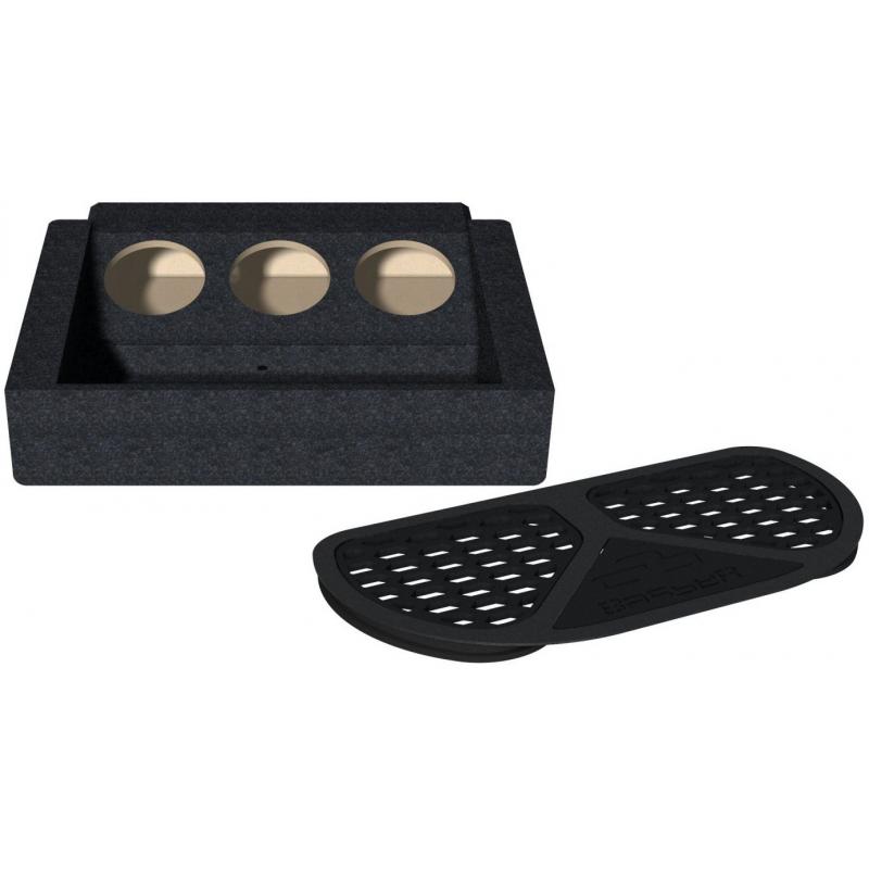 BASSER Pasklare 3 x 8'' inch Subwooferbehuizing BMW X6 (F16, Vanaf 2014)