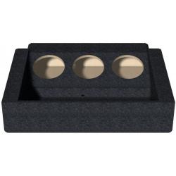 BASSER Pasklare 3 x 8'' inch Subwooferbehuizing BMW X6 (F16, Vanaf 2014)