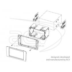 ACV 2DIN Inbouwpakket Audi A3 ZWART (Vanaf 2003 - 2013)