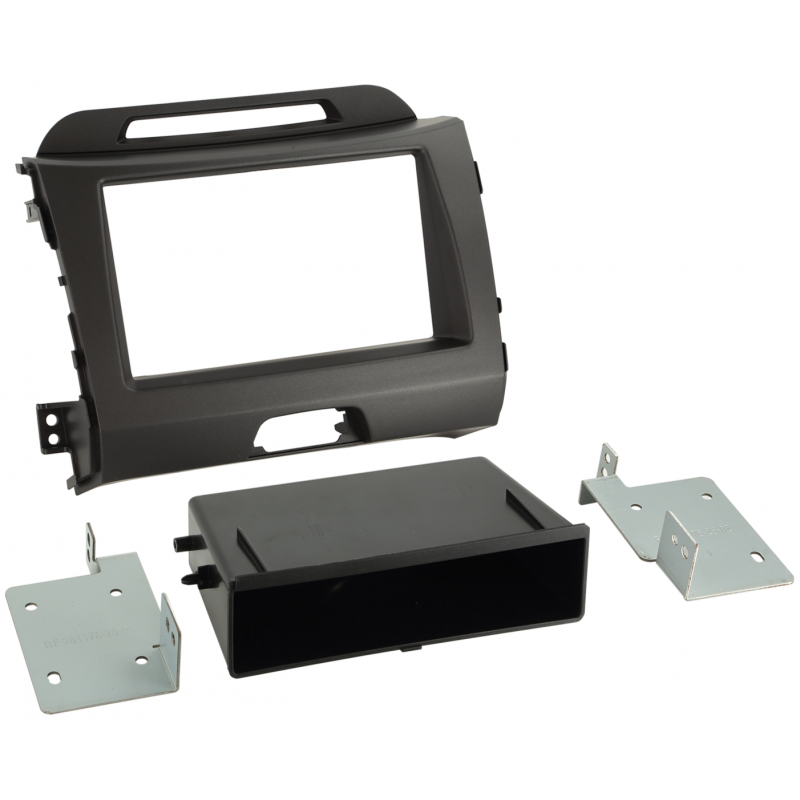 ACV 1DIN Inbouwframe Kia Sportage III (Antraciet) ACV 1DIN Inbouwframe Kia Sportage III (Antraciet)