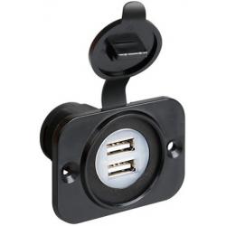 Lampa 2x USB Inbouwsocket 12/ 24 Volt