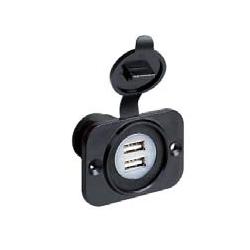 MB 2x USB inbouwsocket 12/ 24 Volt