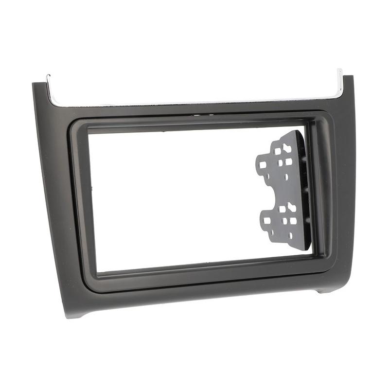 BSL 2DIN Inbouwframe Volkswagen Polo Mat Zwart (Vanaf 2014 - 2017)