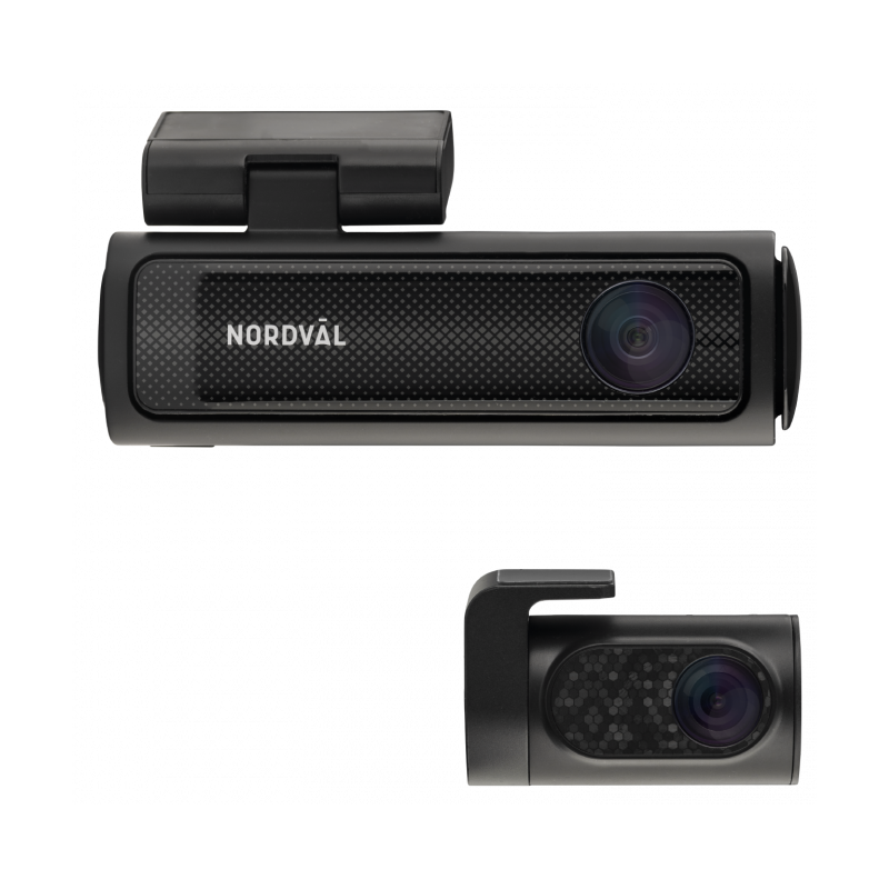 Nordval DC202-4K Dashcam 2CH + GPS + Wi-Fi (64 GB)