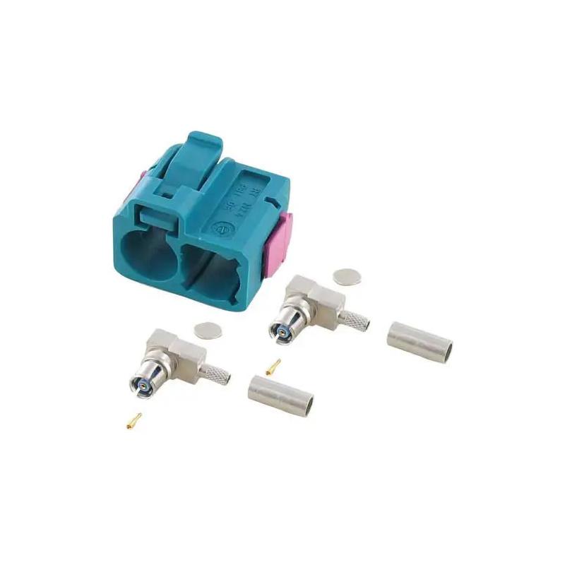 BSL Dubbele Fakra Female Haakse 90° Connector