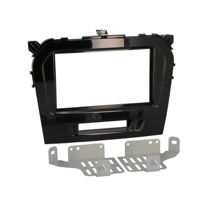 BSL 2DIN Inbouwframe HOOGLANS ZWART Suzuki Vitara (Vanaf 2015)