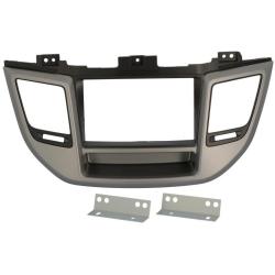 ACV 2DIN Inbouwframe Hyundai Tucson Donkergrijs/Zwart (Vanaf 2015)