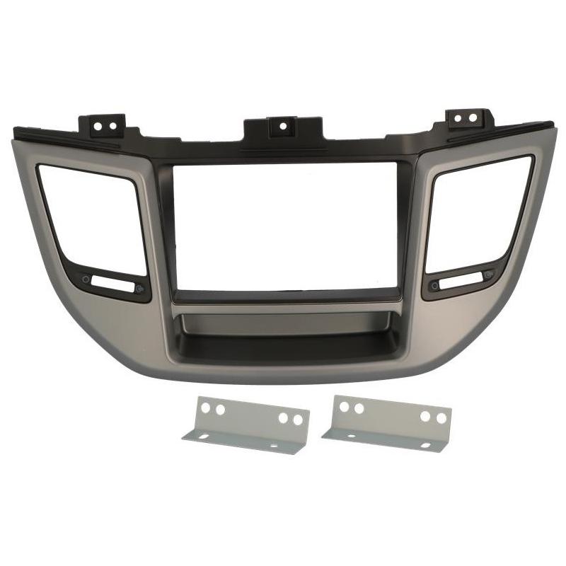 ACV 2DIN Inbouwframe Hyundai Tucson Donkergrijs/Zwart (Vanaf 2015)