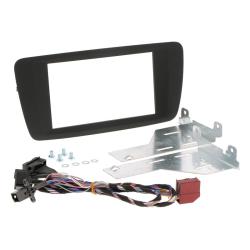 BSL 2DIN Inbouwframe Seat Ibiza (6P) Zwart (Vanaf 2015 t/m 2017)