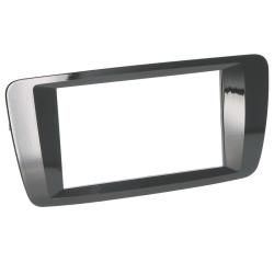 BSL 2DIN Inbouwframe Seat Ibiza (6P) Piano zwart (Vanaf 2015 t/m 2017)