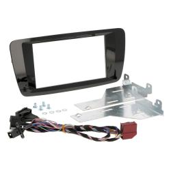 BSL 2DIN Inbouwframe Seat Ibiza (6P) Piano zwart (Vanaf 2015 t/m 2017)