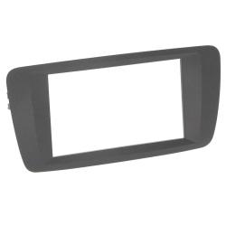 BSL 2DIN Inbouwframe Seat Ibiza (6P) Antraciet zwart (Vanaf 2015 t/m 2017)