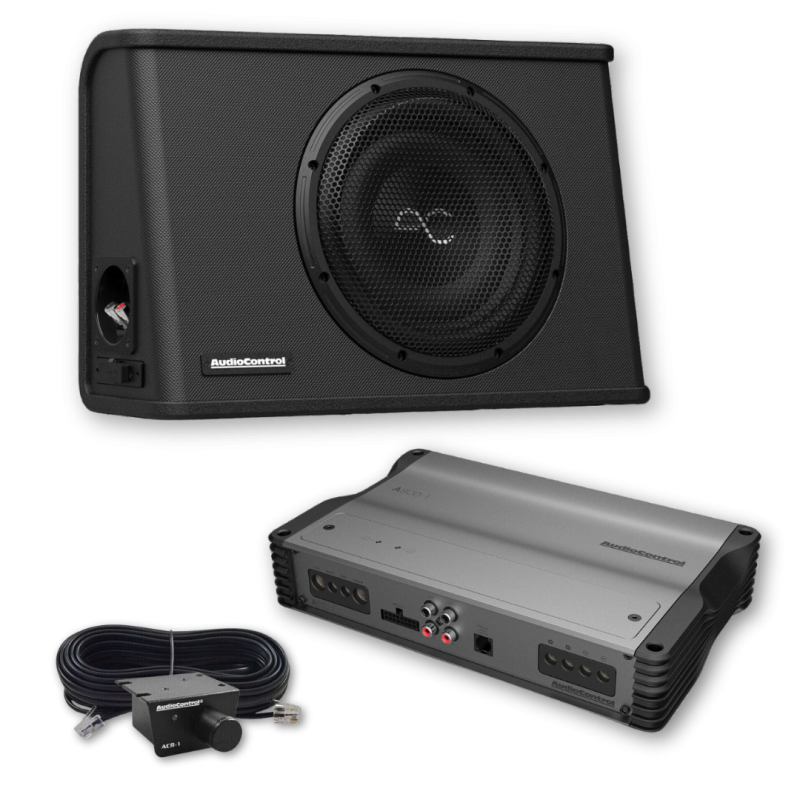 AudioControl SPC-W10 / A800.1 / ACR-1 Subwooferpakket AudioControl SPC-W10 / A800.1 / ACR-1 Subwooferpakket