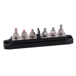 Auto-Connect BBD6 Verdeelblok (3 x M8 Zwart + 3 x M8 Rood)