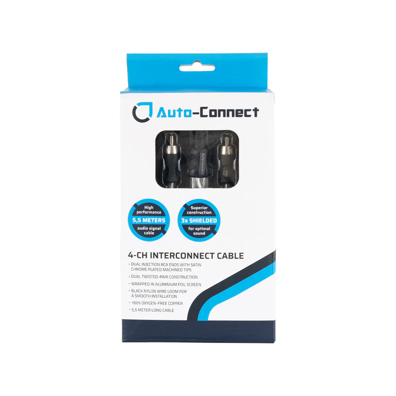 Auto-Connect RCAL3554 RCA Kabel 4 Kanaals 5,5 M (Level 3)