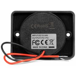 ACV 2 x USB-C Opbouwbehuizing Waterdicht 12 / 24 Volt (64 x 48 MM)