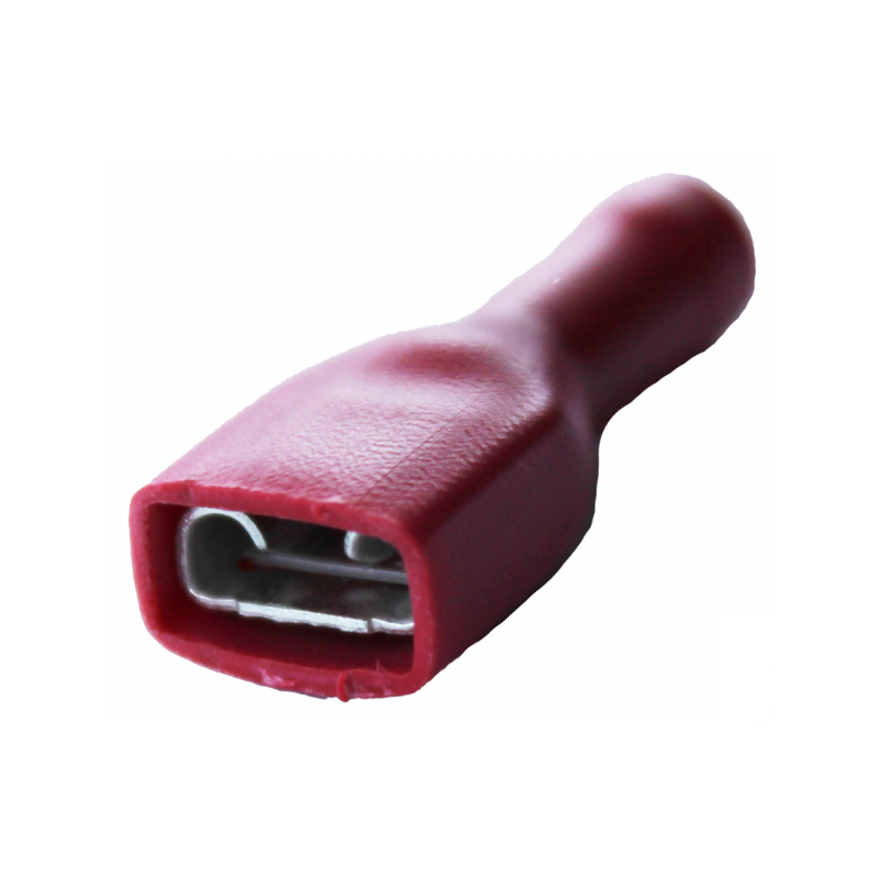 ACV ProLine Kabelschoenen PRO 6,3 MM Rood Female 0,5 - 1,0 mm2 (10 Stuks)
