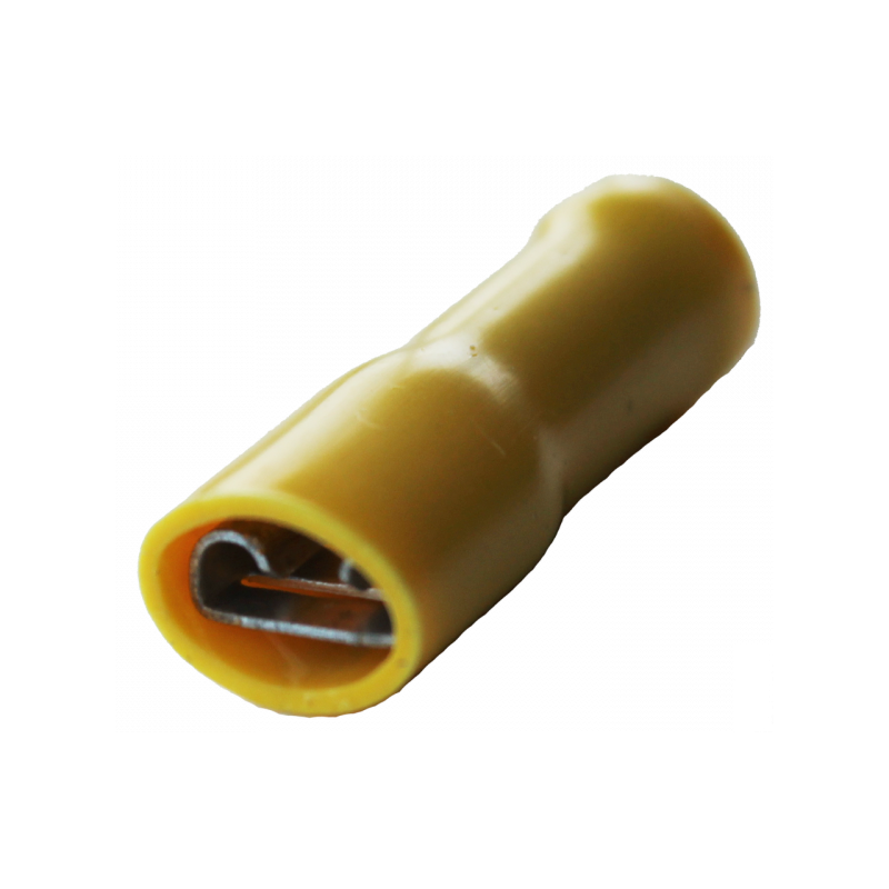 ACV ProLine Kabelschoenen PRO 6,3 MM Geel Female 4,0 - 6,0 mm2 (10 Stuks)