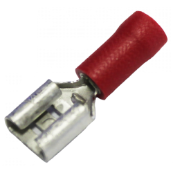 ACV ProLine Kabelschoenen 6,3 MM Rood Female 0,5 - 1,5 mm2 (10 Stuks)