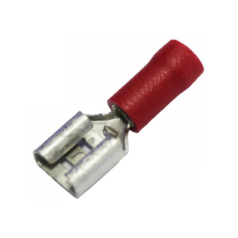 ACV ProLine Kabelschoenen 6,3 MM Rood Female 0,5 - 1,5 mm2 (10 Stuks)