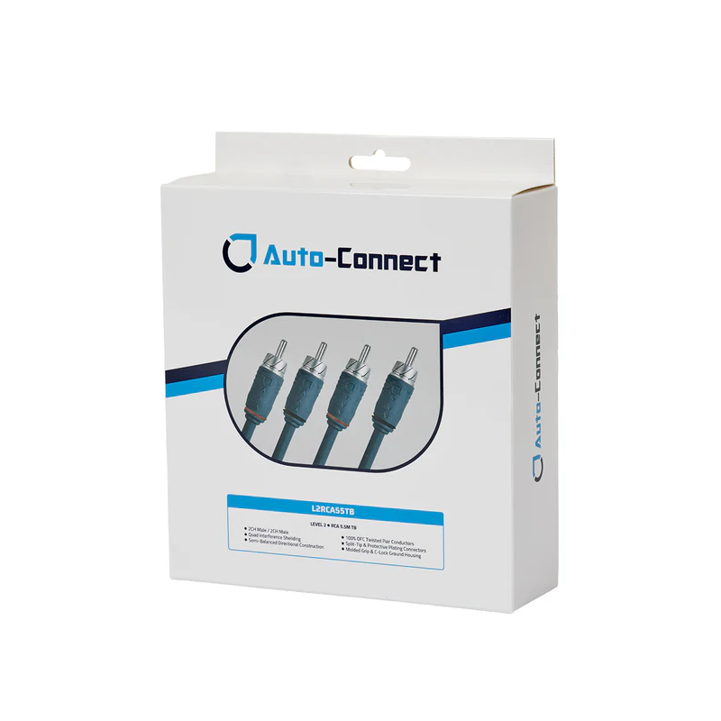 Auto-Connect L2RCA55TB RCA Kabel 5,5 M (Level 2)