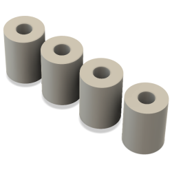 VDBA-3D Afstandsbussen 15 x 20 MM (Set van 4 stuks)