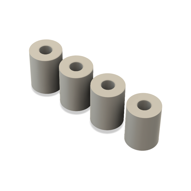 VDBA-3D Afstandsbussen 15 x 20 MM (Set van 4 stuks)