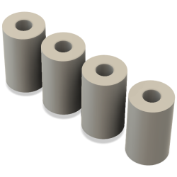 VDBA-3D Afstandsbussen 15 x 25 MM (Set van 4 stuks)