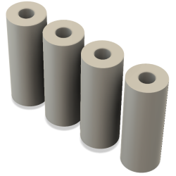 VDBA-3D Afstandsbussen 15 x 40 MM (Set van 4 stuks)