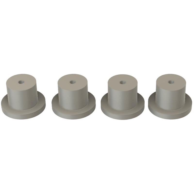 VDBA-3D Borgdoppen 30 x 25 MM (Set van 4 stuks)