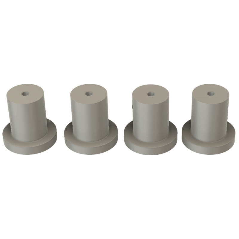 VDBA-3D Borgdoppen 30 x 30 MM (Set van 4 stuks)