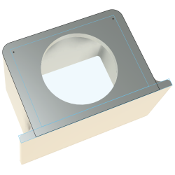 VDBA-3D Kenwood CMOS-740HD Camera Behuizing (Voorkant Montage)