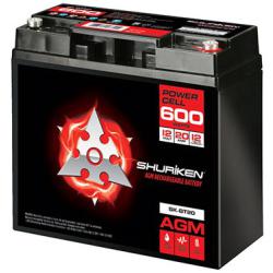 METRA Shuriken 600W / 20 AMP AGM 12V Accu