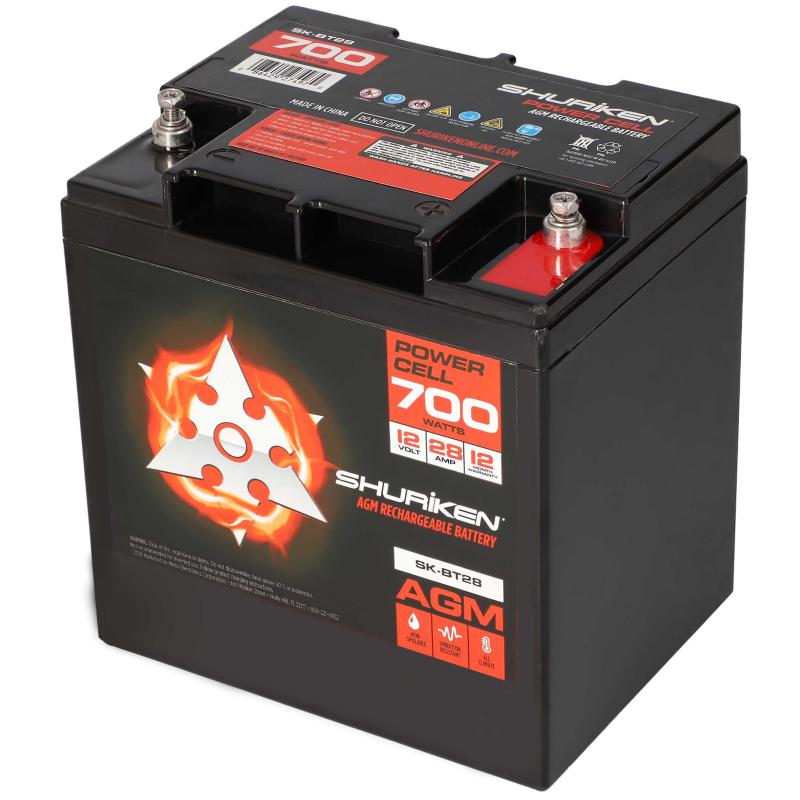 METRA Shuriken 700W / 28 AMP AGM 12V Accu