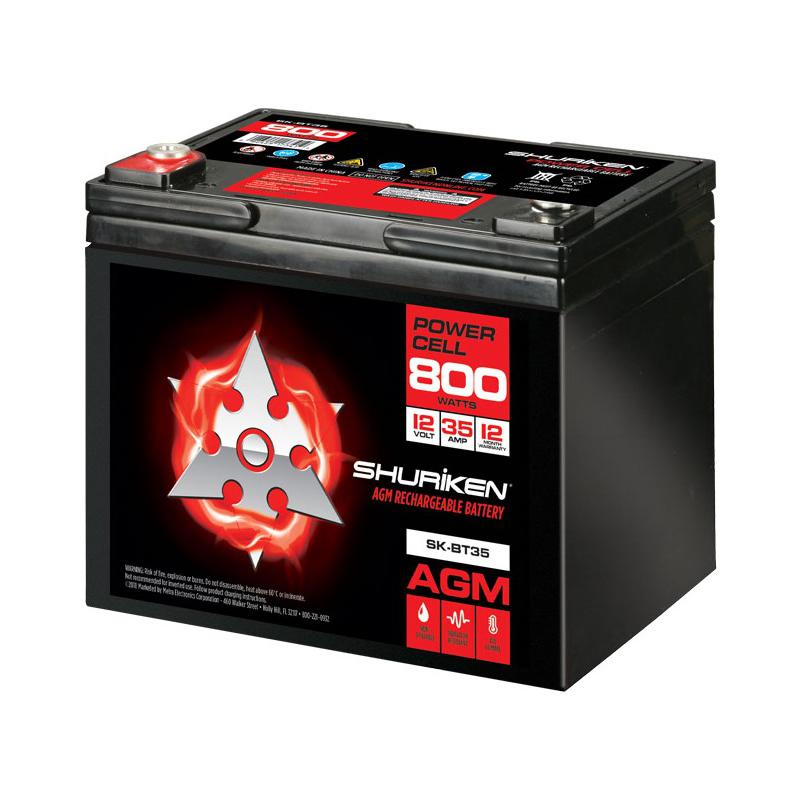 METRA Shuriken 800W / 35 AMP AGM 12V Accu