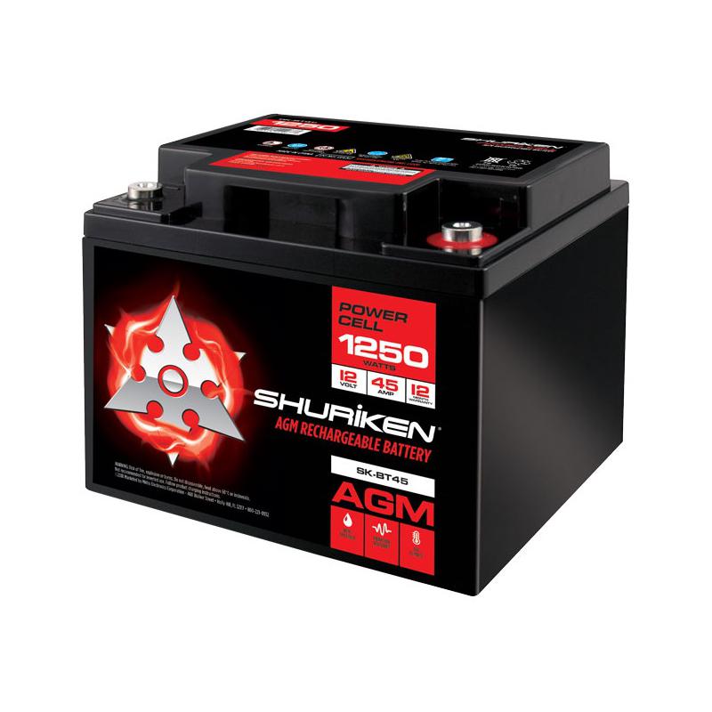 METRA Shuriken 1250W / 45 AMP AGM 12V Accu
